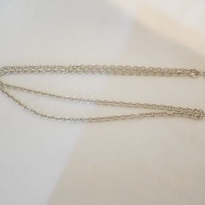 Silver Tone Clutch Chain
